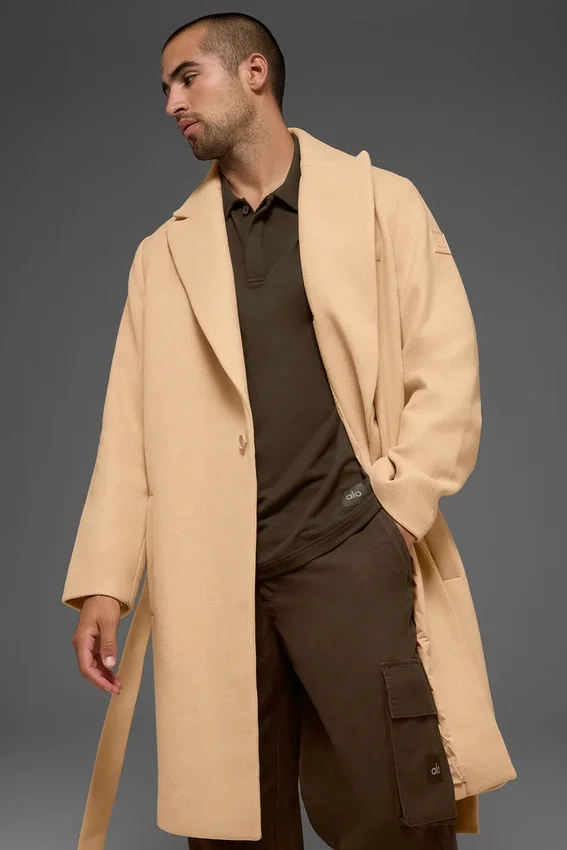 Wool Gameday Overcoat – kamel