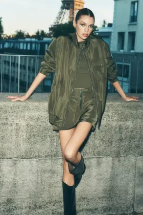 Work It Bomber – grønn oliven