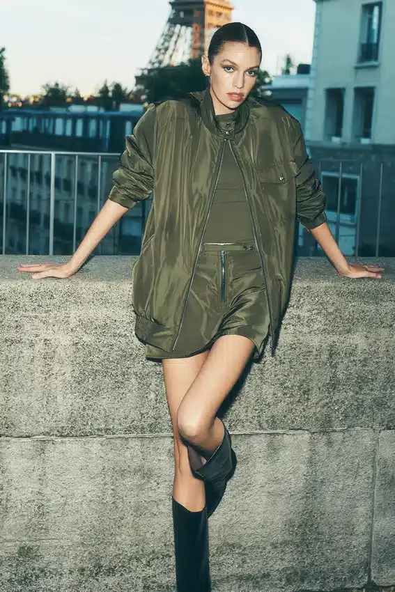 Work It Bomber – grønn oliven