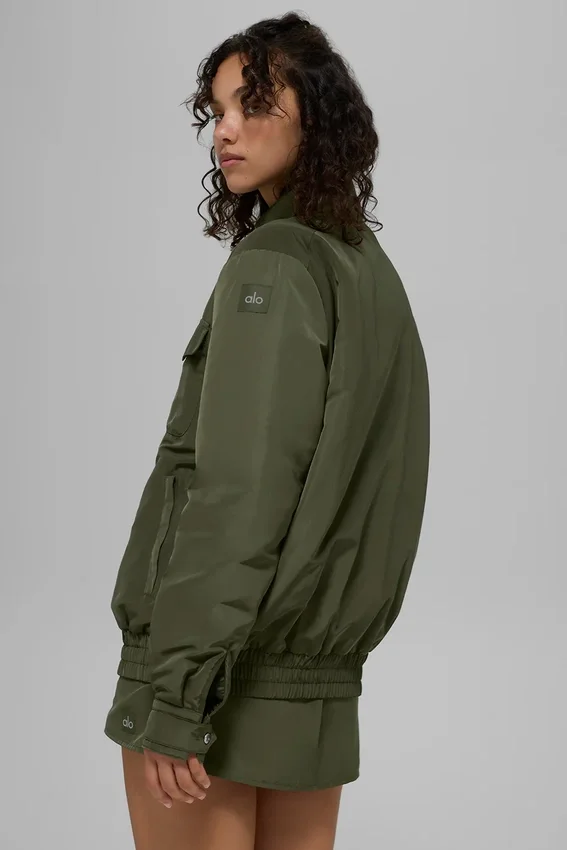 Work It Bomber – grønn oliven