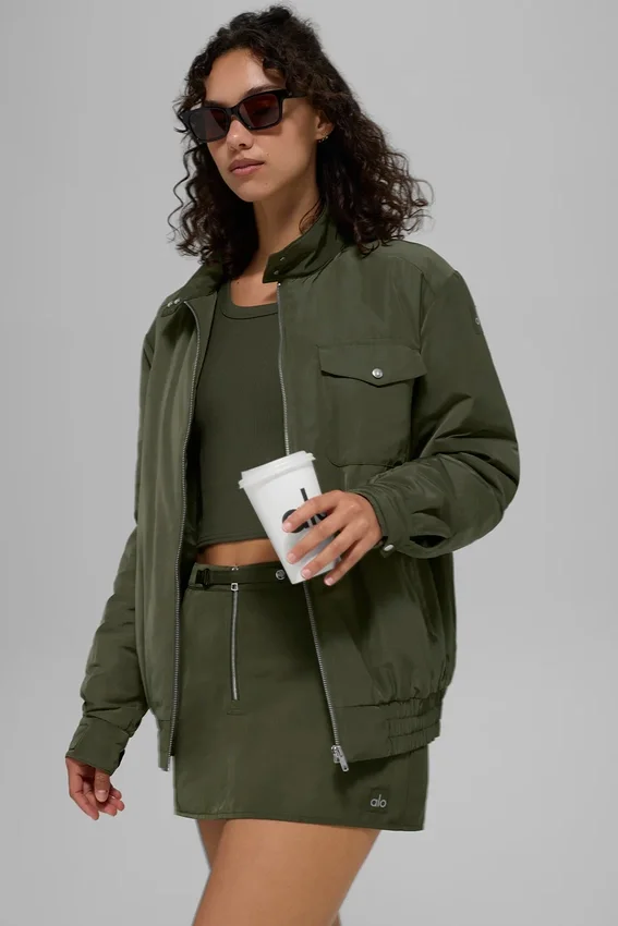 Work It Bomber – grønn oliven